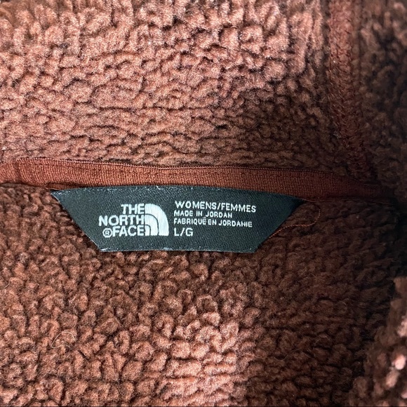 The North Face Hooded Sweater Knit Fleece Pullover in Faded Rose Heather Size L - Picture 9 of 12